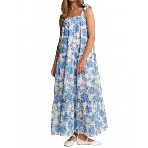 NEW JNNA wisteria eyelet maxi dress in blue